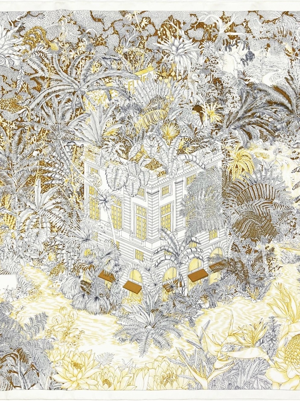 Carolina Lemke Secret Paradise Silk Scarf With Hand Rolled Edges
